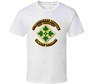 Army -  4th Infantry Division - Ivy Division - Combat Veteran - T-Shirt, Hoodie, Premium