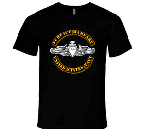Navy - Surface Warfare Badge - Silver T Shirt