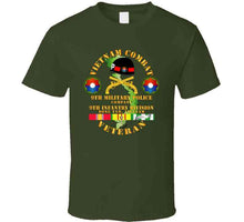 Load image into Gallery viewer, Army - Vietnam Combat Veteran W 9th Military Police Co W 9th Id T Shirt
