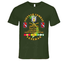 Load image into Gallery viewer, Army - Vietnam Combat Cavalry Vet W Hotel Troop - 17th Air Cav - 198th Inf Bde Lt  Ssi W Svc T Shirt
