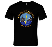 Load image into Gallery viewer, Navy - Uss Mount Whitney (lcc20) - Vox Maris Wo Border X 300 T Shirt
