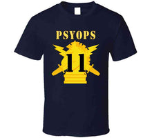 Load image into Gallery viewer, Army - Psyops W Branch Insignia - 11th Battalion Numeral - Line X 300 V1 Classic T Shirt
