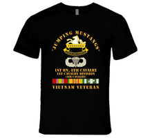 Load image into Gallery viewer, Army - Jumping Mustangs W Dui - Abn Basic - 1st Bn 8th Cav W Vn Svc T Shirt
