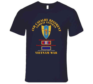 Army - 4th Cavalry Regiment, Vietnam War, Presidential Unit Citation and Valorous Unit Award - T Shirt, Premium and Hoodie