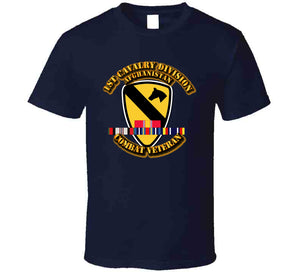 1st Cavalry Div with Afghanistan Service Ribbons Classic T Shirt