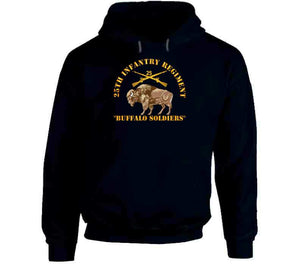 Army - 25th Infantry Regiment - Buffalor Soldiers W 25th Inf Branch Insignia Hoodie