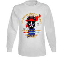 Load image into Gallery viewer, Army - 1st Ranger Inf Company - 2nd Id W Map W Korea Svc X 300 T Shirt
