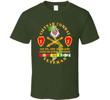 Load image into Gallery viewer, Army - Vietnam Combat Veteran W 1st Bn 8th Artillery Dui - 25th Id Ssi T-shirt
