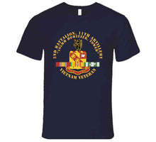 Load image into Gallery viewer, Army - 2nd Battalion, 11th Artillery (105mm Howitzer, Towed) W Vn Svc Ribbon X 300 T Shirt
