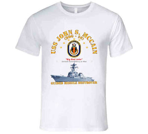 Navy - Destroyer - Uss John S Mccain - Ship T Shirt