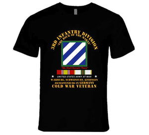 Army - 3rd Id - Germany W Cold War Svc T Shirt