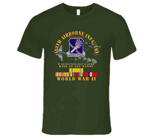 Army - 188th Airborne Infantry - Raid At Los BaÃ±os W Jumpers - Wwii W Pac Svc X 300 T Shirt