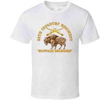 Load image into Gallery viewer, Army - 25th Infantry Regiment - Buffalo Soldiers W 25th Inf Branch Insignia T Shirt
