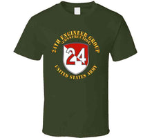 Load image into Gallery viewer, Army  - 24th Engineer Group (construction) - 1954 - 1972 X 300 T Shirt
