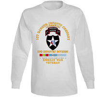 Load image into Gallery viewer, Army - 1st Ranger Inf Company - 2nd Id W Korea Svc X 300 T Shirt
