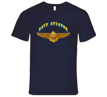 Load image into Gallery viewer, Emblem - Navy - Navy Aviator T Shirt
