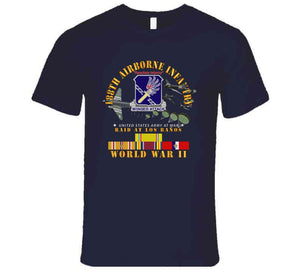 Army - 188th Airborne Infantry - Raid At Los BaÃ±os W Jumpers - Wwii W Pac Svc X 300 T Shirt