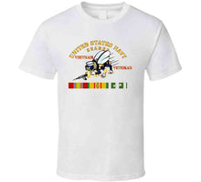 Load image into Gallery viewer, Navy - Seabee - Vietnam Veteran - Step Vn Vet T Shirt
