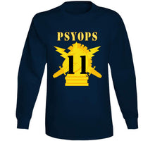Load image into Gallery viewer, Army - Psyops W Branch Insignia - 11th Battalion Numeral - Line X 300 V1 Long Sleeve
