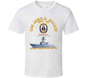 Navy - Destroyer - Uss John S Mccain - Ship T Shirt