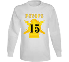 Load image into Gallery viewer, Army - Psyops W Branch Insignia - 15th Battalion Numeral - Line X 300 V1 Long Sleeve
