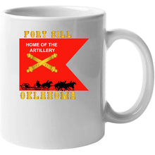 Load image into Gallery viewer, Army - Fort Sill, Home Of Artillery Guidon W Cassion - Black X 300 T Shirt
