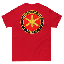 Load image into Gallery viewer, 52nd Air Defense Artillery - Veteran - Front Back - Men&#39;s heavyweight tee
