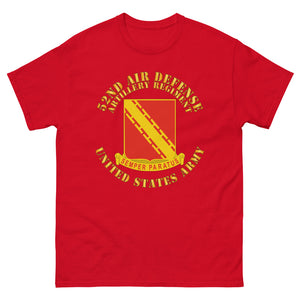 52nd Air Defense Artillery - Veteran - Front Back - Men's heavyweight tee