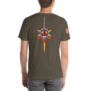 Short-Sleeve Unisex T-Shirt - 56th Field Artillery Command (Pershing)