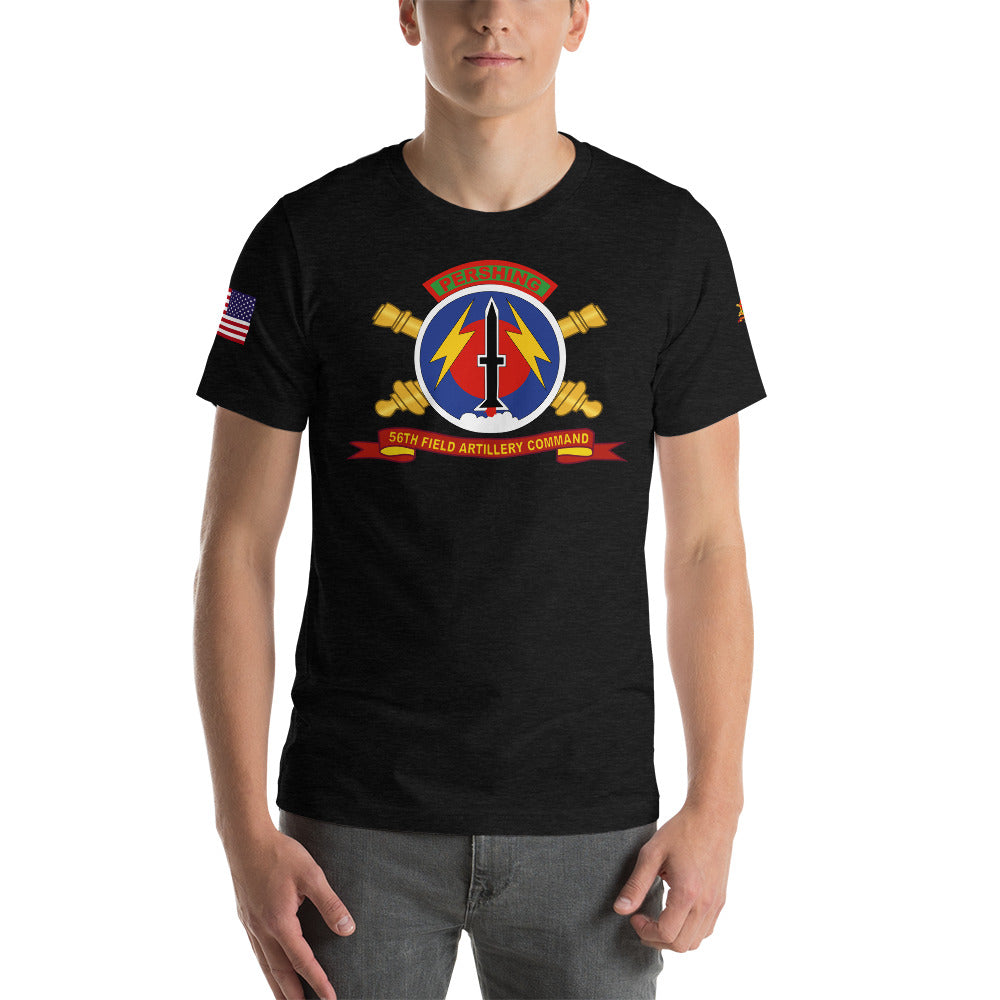 Short-Sleeve Unisex T-Shirt - 56th Field Artillery Command (Pershing)