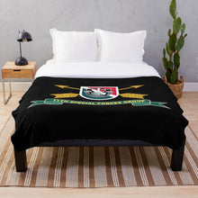 Load image into Gallery viewer, Army - 11th Special Forces Group - Flash w Br - Ribbon X 300 Throw Blanket
