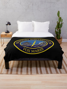 Navy - USS Mount Whitney (LCC20) - Vox Maris wo Txt X 300 Throw Blanket