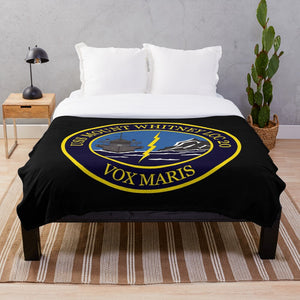 Navy - USS Mount Whitney (LCC20) - Vox Maris wo Txt X 300 Throw Blanket