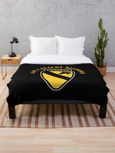 Load image into Gallery viewer, Army - 1st Cavalry Division SSI w Airmobile Tab Throw Blanket
