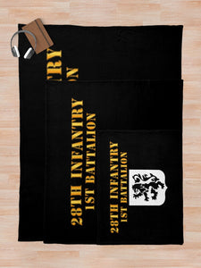 Army - 1st Battalion 28th Infantry - Hat Throw Blanket