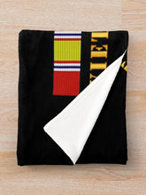 Load image into Gallery viewer, Army - 121st Signal Bn w BR - Vietnam Veteran w BN NUM X 300 Throw Blanket
