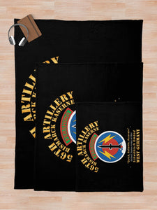 Army - 56th Artillery Command - Pershing - Bismarck Kaserne Throw Blanket