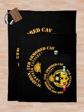 Load image into Gallery viewer, Army - 3rd Squadron, 5th Armored Cav w SVC Throw Blanket
