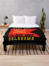Load image into Gallery viewer, Army - Fort SIll, Home of Artillery Guidon w Cassion - Black X 300 Throw Blanket
