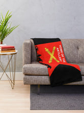 Load image into Gallery viewer, Army - Fort SIll, Home of Artillery Guidon w Cassion - Black X 300 Throw Blanket
