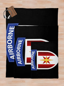 Army - 44th Medical Bde (Airborne) wo Txt Throw Blanket