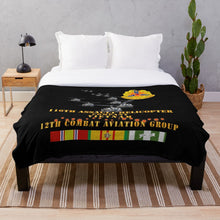 Load image into Gallery viewer, Army - 116th Assault Helicopter Co w 12th CAB - w VN SVC x 300 Throw Blanket
