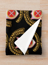 Load image into Gallery viewer, 2nd Battalion, 4th Artillery without SVC Ribbon Throw Blanket
