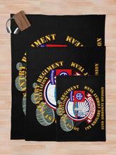 Load image into Gallery viewer, 501st Infantry Regt - 1st Bde Cbt Tm - 82nd Abn Div Throw Blanket
