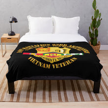 Load image into Gallery viewer, Army - 1st Bn 83rd Artillery - Vietnam Veteran w SVC Throw Blanket
