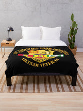 Load image into Gallery viewer, Army - 1st Bn 83rd Artillery - Vietnam Veteran w SVC Throw Blanket
