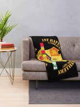 Load image into Gallery viewer, Army - 1st Bn 83rd Artillery - Vietnam Veteran w SVC Throw Blanket
