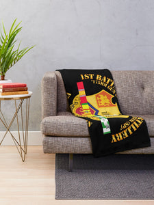 Army - 1st Bn 83rd Artillery - Vietnam Veteran w SVC Throw Blanket