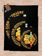 Load image into Gallery viewer, Army - 1st Bn 83rd Artillery - Vietnam Veteran w SVC Throw Blanket
