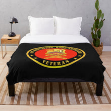 Load image into Gallery viewer, Army - 1st Bn 83rd Artillery Veteran w Branch Throw Blanket
